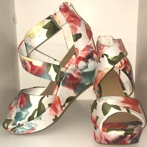 bamboo flower summer wedges